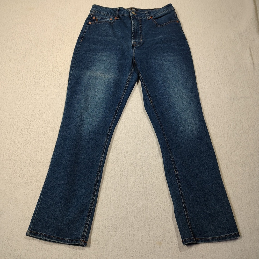 Frye Jeans Womens 30 Blue High Rise Straight Leg Cotton Blend QS23020DL Denim